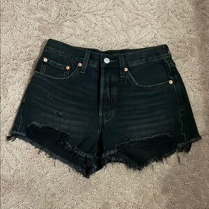 LEVI’S Women's Black Denim Shorts